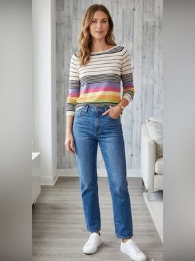 L.O.G.G. By H&M Lightweight Multicolored Sweater Medium